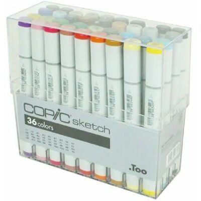 Copic Sketch Set - 36 marqueurs - Publicité Copic Sketch Set - 36 marqueurs - Publicité