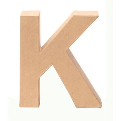 Glorex - K Letter - 17.5 x 15.5 x 5.5 cm - lettre 3D - Publicité Glorex - K Letter - 17.5 x 15.5 x 5.5 cm - lettre 3D - Publicité