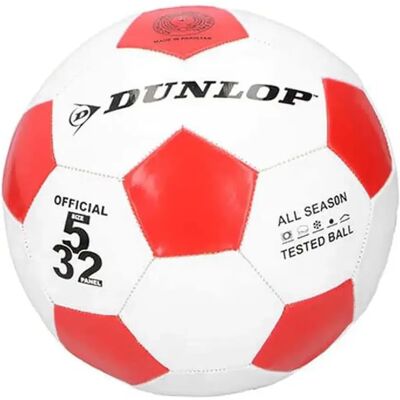 Dunlop Ballon de Football Taille 5 à 32 Panneaux Classique Rouge - Publicité Dunlop Ballon de Football Taille 5 à 32 Panneaux Classique Rouge - Publicité