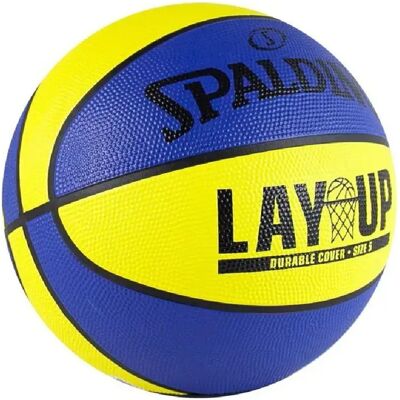 Spalding Lay Up - Ballon de basket taille 5 - Jaune - Publicité Spalding Lay Up - Ballon de basket taille 5 - Jaune - Publicité