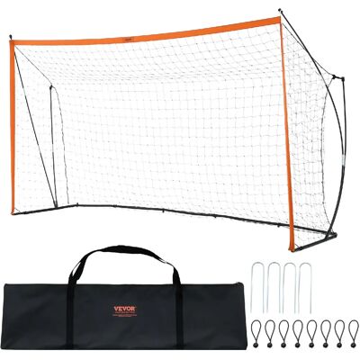 VEVOR SSJ12X6 - Orange et Noir - But de football portable 1828 x 3657 mm pour enfants - Publicité VEVOR SSJ12X6 - Orange et Noir - But de football portable 1828 x 3657 mm pour enfants - Publicité