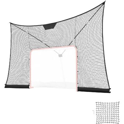 VEVOR SPN007 - Filet de hockey arrière 366x213 cm, portable et léger - Publicité VEVOR SPN007 - Filet de hockey arrière 366x213 cm, portable et léger - Publicité