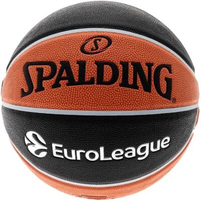 Spalding Ballon de Basket Taille 7 Euroleague TF1000 2260 g 78-175Z - Publicité Spalding Ballon de Basket Taille 7 Euroleague TF1000 2260 g 78-175Z - Publicité
