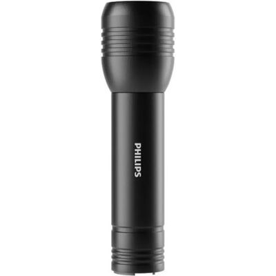 Lampe de poche LED compacte Philips - Rechargeable, Noire - Publicité Lampe de poche LED compacte Philips - Rechargeable, Noire - Publicité