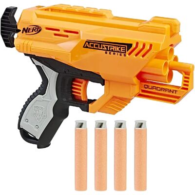 Nerf pistolet AccuStrike Quadrant - Orange - Publicité Nerf pistolet AccuStrike Quadrant - Orange - Publicité