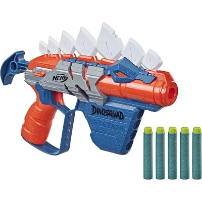 Nerf DinoSquad Stegosmash pistolet - Bleu - Publicité Nerf DinoSquad Stegosmash pistolet - Bleu - Publicité