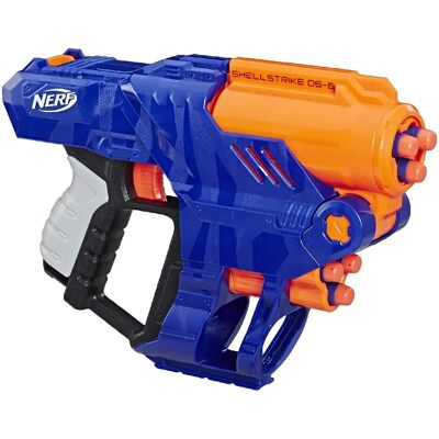 Nerf Shellstrike DS-6 - Bleu - Publicité Nerf Shellstrike DS-6 - Bleu - Publicité