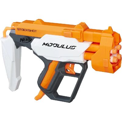 Nerf Modulus StockShot Blaster - Orange - Publicité Nerf Modulus StockShot Blaster - Orange - Publicité