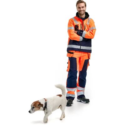 Blaklader 156725175389 - Orange fluo/Marine - Publicité Blaklader 156725175389 - Orange fluo/Marine - Publicité
