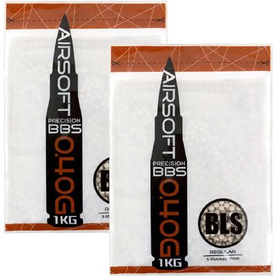 Bls Billes plastiques airsoft - Blanc - Publicité Bls Billes plastiques airsoft - Blanc - Publicité