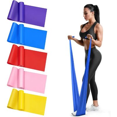 INF Ensemble de 5 bandes de résistance en TPE - Bandes élastiques pour yoga, Pilates et entraî - Publicité INF Ensemble de 5 bandes de résistance en TPE - Bandes élastiques pour yoga, Pilates et entraî - Publicité