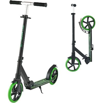 VEVOR S200C - Noir et vert / Charge 100 kg / Guidon réglable 3 positions - Publicité VEVOR S200C - Noir et vert / Charge 100 kg / Guidon réglable 3 positions - Publicité
