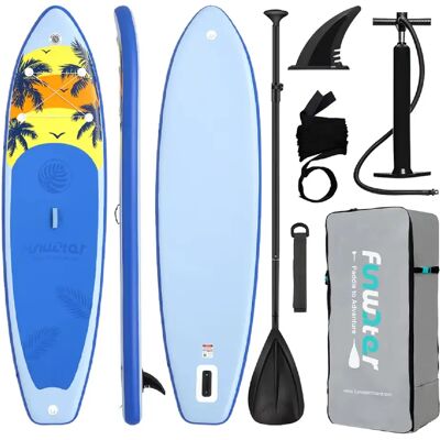 FUNWATER SUPFW55B SUP Board Wide Stable Max 180kg 335x83x15cm - Publicité FUNWATER SUPFW55B SUP Board Wide Stable Max 180kg 335x83x15cm - Publicité