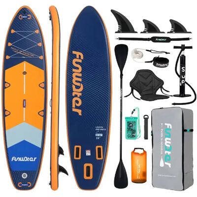 FUNWATER SUPFW43B SUP Board Wide Stable Max 180kg 350x89x15cm - Publicité FUNWATER SUPFW43B SUP Board Wide Stable Max 180kg 350x89x15cm - Publicité