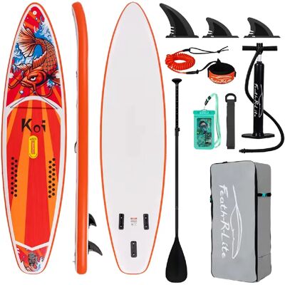FUNWATER SUPFR01E SUP Board Wide Stable Max 180kg 350x83x15cm - Publicité FUNWATER SUPFR01E SUP Board Wide Stable Max 180kg 350x83x15cm - Publicité