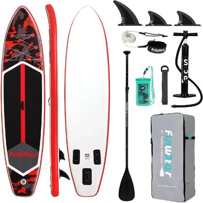 FUNWATER SUPFW32A SUP Board Wide Stable Max 180kg 350x83x15cm - Publicité FUNWATER SUPFW32A SUP Board Wide Stable Max 180kg 350x83x15cm - Publicité