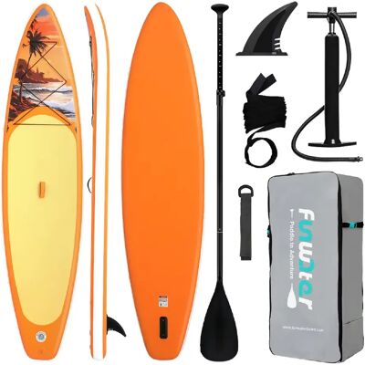 FUNWATER SUPFW54A SUP Board Wide Stable Max 180kg 350x83x15cm - Publicité FUNWATER SUPFW54A SUP Board Wide Stable Max 180kg 350x83x15cm - Publicité