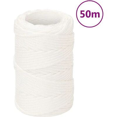 vidaXL Corde de bateau blanche 50 m - Corde marine pour voile et yachting - Publicité vidaXL Corde de bateau blanche 50 m - Corde marine pour voile et yachting - Publicité
