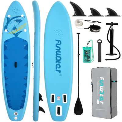 FUNWATER SUPFW58B SUP Board Wide Stable Max 165kg+ 335x83x15cm - Publicité FUNWATER SUPFW58B SUP Board Wide Stable Max 165kg+ 335x83x15cm - Publicité
