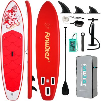 FUNWATER SUPFW58C SUP Board Wide Stable Max 165kg+ 335x83x15cm - Publicité FUNWATER SUPFW58C SUP Board Wide Stable Max 165kg+ 335x83x15cm - Publicité