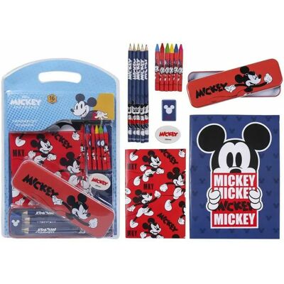Disney MICKEY MOUSE Ensemble de Papeterie Bleu (16 pcs) - Publicité Disney MICKEY MOUSE Ensemble de Papeterie Bleu (16 pcs) - Publicité