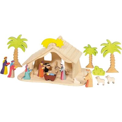 Holztiger Maison de poupées en bois Crèche - Publicité Holztiger Maison de poupées en bois Crèche - Publicité