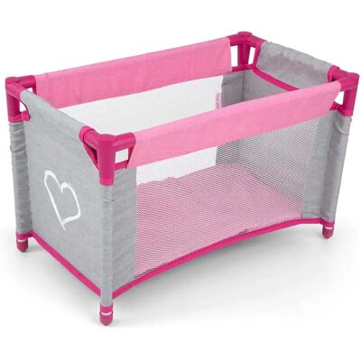 Milly Mally Lisa Prestige Rose Berceau pour poupées - Doll Crib - Publicité Milly Mally Lisa Prestige Rose Berceau pour poupées - Doll Crib - Publicité