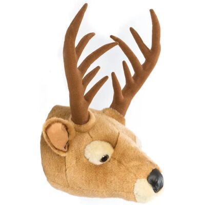 Linnea Peluche trophée Cerf Billy collection Forêt - Publicité Linnea Peluche trophée Cerf Billy collection Forêt - Publicité