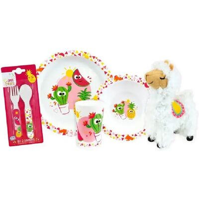 FUN HOUSE Les Amis Fruits - Lot vaisselle enfant - Publicité FUN HOUSE Les Amis Fruits - Lot vaisselle enfant - Publicité