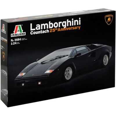 Italeri maquette voiture Lamborghini Countach 25e anniversaire - 1/24 - Publicité Italeri maquette voiture Lamborghini Countach 25e anniversaire - 1/24 - Publicité