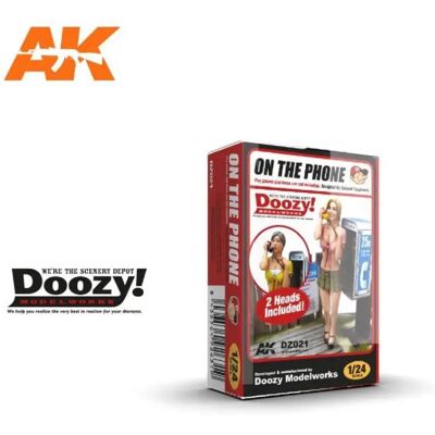 Ak Interactive Ak_interactive figurine résine Doozy Modelworks, On The Phone 1/24 - Publicité Ak Interactive Ak_interactive figurine résine Doozy Modelworks, On The Phone 1/24 - Publicité