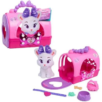 Disney Minnie Mouse Pampered Paws - Sac de transport pour animaux - Peluche chat 7,5" + 4 accessoires - Publicité Disney Minnie Mouse Pampered Paws - Sac de transport pour animaux - Peluche chat 7,5" + 4 accessoires - Publicité