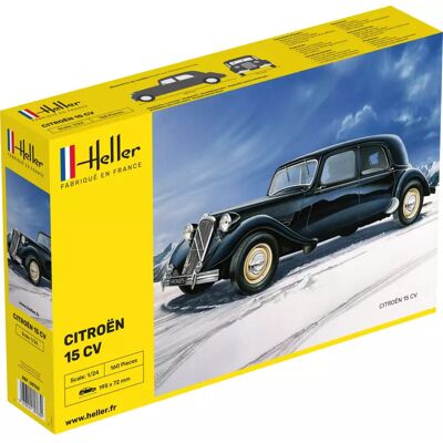Kit Maquette Heller - Citroën 15 Cv - Échelle 1/24 - Publicité Kit Maquette Heller - Citroën 15 Cv - Échelle 1/24 - Publicité