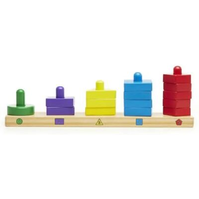 Tableau en bois de couleurs/formes Melissa & Doug - Jouet éducatif - Publicité Tableau en bois de couleurs/formes Melissa & Doug - Jouet éducatif - Publicité