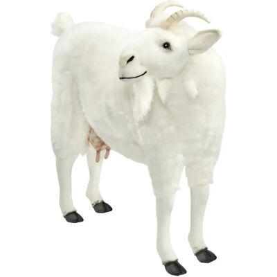 Hansa peluche géante chèvre blanche - Publicité Hansa peluche géante chèvre blanche - Publicité