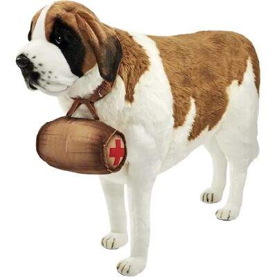 Hansa peluche St Bernard géante - 135 cm - Publicité Hansa peluche St Bernard géante - 135 cm - Publicité