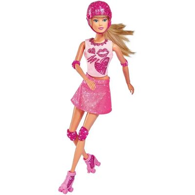 Patins Rose à Paillettes Steffi Love - Poupée - Publicité Patins Rose à Paillettes Steffi Love - Poupée - Publicité