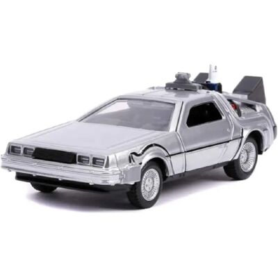 Voiture modèle DeLorean de Jada Toys - 1:32 - Retour vers le futur - Publicité Voiture modèle DeLorean de Jada Toys - 1:32 - Retour vers le futur - Publicité
