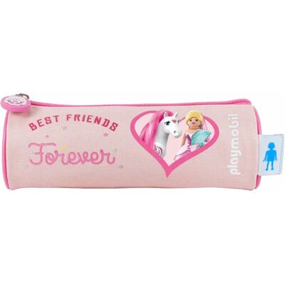 Trousse ronde Princesse Playmobil - Fournitures scolaires - Publicité Trousse ronde Princesse Playmobil - Fournitures scolaires - Publicité