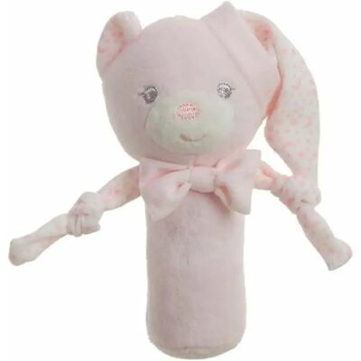 Bigbuy Hochet ours en peluche - Rose - Publicité Bigbuy Hochet ours en peluche - Rose - Publicité