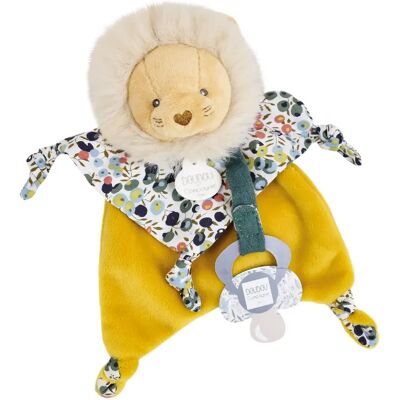 Linnea Doudou sucette polyester collection BOH'AIME Lion - Publicité Linnea Doudou sucette polyester collection BOH'AIME Lion - Publicité