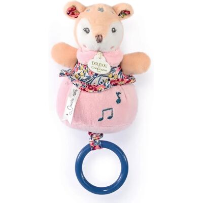 Linnea Doudou musique polyester collection BOH'AIME Faon - Publicité Linnea Doudou musique polyester collection BOH'AIME Faon - Publicité