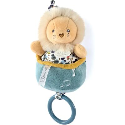 Linnea Doudou musique polyester collection BOH'AIME Lion - Publicité Linnea Doudou musique polyester collection BOH'AIME Lion - Publicité