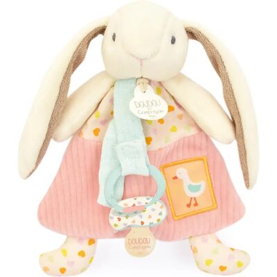 Linnea Doudou attache-sucette lapin Ciboulette polyester collection DANS MON JARDIN - Publicité Linnea Doudou attache-sucette lapin Ciboulette polyester collection DANS MON JARDIN - Publicité