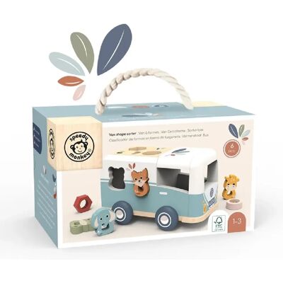 1001jouets Boîte à formes en bois - Beige - Publicité 1001jouets Boîte à formes en bois - Beige - Publicité