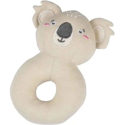 Paris Prix Doudou Hochet Rond Bébé Koala 14cm Naturel - Publicité Paris Prix Doudou Hochet Rond Bébé Koala 14cm Naturel - Publicité