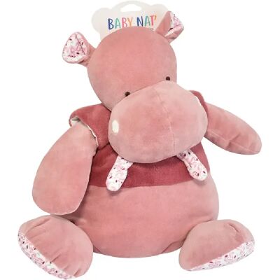 Baby Nat Zoé Peluche Hippopotame assis BATBN6085 - Publicité Baby Nat Zoé Peluche Hippopotame assis BATBN6085 - Publicité