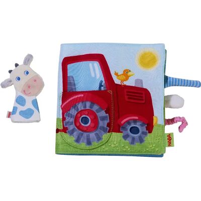 Haba Livre en tissu bébé ferme - Publicité Haba Livre en tissu bébé ferme - Publicité