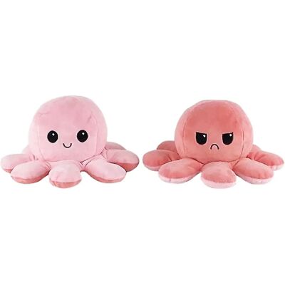 Générique Pieuvre réversible en peluche - Rose - Publicité Générique Pieuvre réversible en peluche - Rose - Publicité
