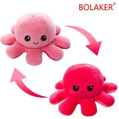 Redmiter peluche pieuvre réversible - Rose - Publicité Redmiter peluche pieuvre réversible - Rose - Publicité